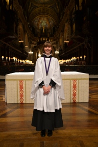 Katie singing in St Paul's Cathedral